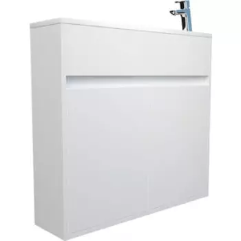 Тумба с раковиной 1Marka Stretto 80х21 белая (У92325)