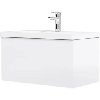 Тумба с раковиной Am.Pm Gem 75 белый глянец (M90FHX07521WG, M90WCC0752WG)