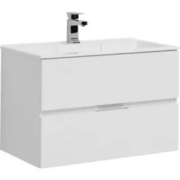 Тумба с раковиной Aquanet Алвита 80 белая (235339, 187094)