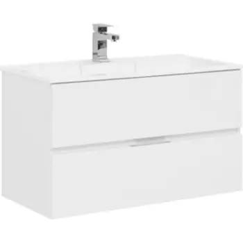 Тумба с раковиной Aquanet Алвита 90 белая (235340, 187182)