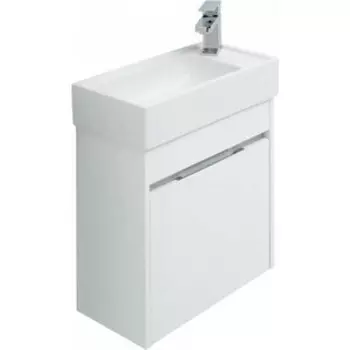 Тумба с раковиной Aquanet Лидс 50 белая (239741, 182338)