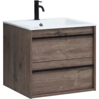 Тумба с раковиной Aquanet Lino 60 дуб веллингтон (253910, 270160)