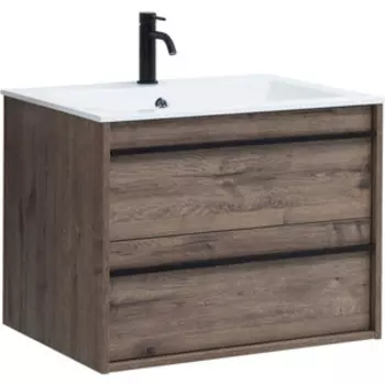 Тумба с раковиной Aquanet Lino 70 дуб веллингтон (253911, 270159)
