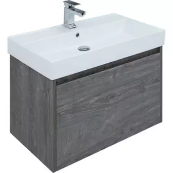 Тумба с раковиной Aquanet Nova Lite 75 один ящик, дуб рошелье (242274, 242338)