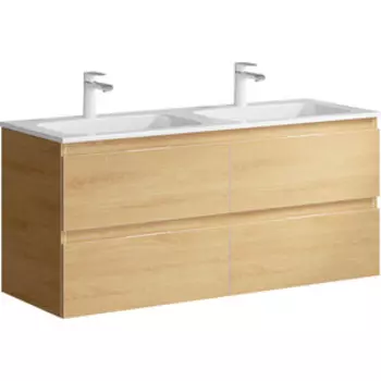 Тумба с раковиной Aqwella Accent 120 4 ящика, дуб золотой (ACC0112DZ, Mal.12.04.D)