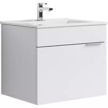 Тумба с раковиной Aqwella Бриг 60x47 белая (Br.01.06/1/W + 27181)
