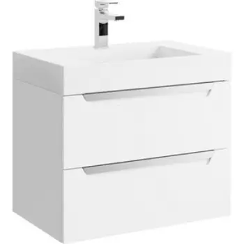 Тумба с раковиной Aqwella Cube 70 белая (CUB0107W, Tol.07.04.D)