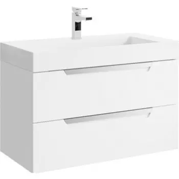 Тумба с раковиной Aqwella Cube 90 белая (CUB0109W, Tol.09.04.D)
