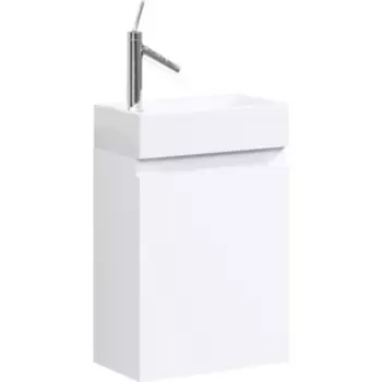 Тумба с раковиной Aqwella Леон-МР 40x22 белый (Ln-MP.01.04/W + T1.04.04D)