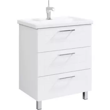 Тумба с раковиной Aqwella Манчестер 70x45 белая (MAN01073 + 4620008197746)