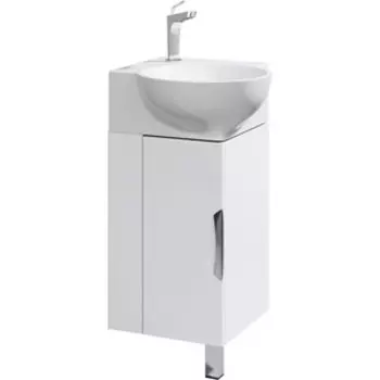 Тумба с раковиной Aqwella Рио 46x46 белая (Rio.01.04 + 4640021061435)