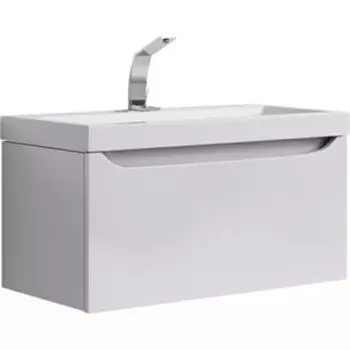Тумба с раковиной Aqwella Верона 80x40 белая (Ver.01.08/W + Inf.08.04.D)