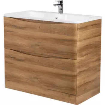 Тумба с раковиной BelBagno Acqua 100 rovere rustico напольная (ACQUA-1000-2C-PIA-RR, BB1000/455-LV-MR-ALR)