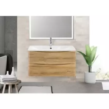 Тумба с раковиной BelBagno Acqua 80 rovere rustico (ACQUA-800-2C-SO-RR, BB800/455-LV-MR-ALR)