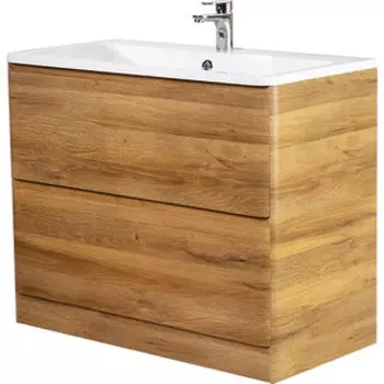 Тумба с раковиной BelBagno Albano 100 rovere rustico напольная (ALBANO-1000-2C-PIA-RR, BB1000/455-LV-MR-ALR)