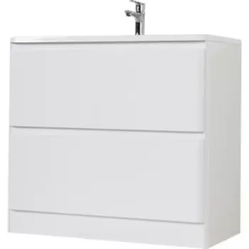 Тумба с раковиной BelBagno Albano 120 напольная, Bianco Lucido (Albano-1200-2C-PIA-BL, BB1200/455-LV-MR-ALR)