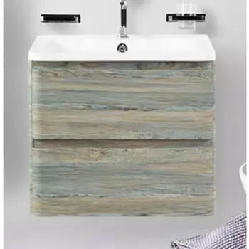 Тумба с раковиной BelBagno Albano 60 подвесная, Pino Scania (Albano-600-2C-SO-PS, BB600/455-LV-MR-ALR)