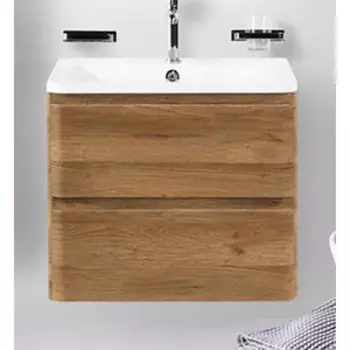 Тумба с раковиной BelBagno Albano 60 подвесная, Rovere Rustico (Albano-600-2C-SO-RR, BB600/455-LV-MR-ALR)