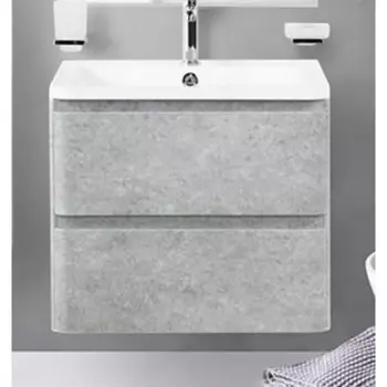 Тумба с раковиной BelBagno Albano 70 подвесная, Cemento Verona Grigio (Albano-700-2C-SO-CVG, BB700/455-LV-MR-ALR)