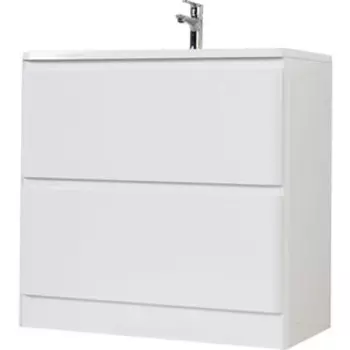 Тумба с раковиной BelBagno Albano 80 bianco lucido напольная (ALBANO-800-2C-PIA-BL, BB800/455-LV-MR-ALR)