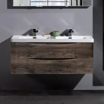 Тумба с раковиной BelBagno Ancona-N 120 rovere moro с двумя чашами (ANCONA-N-1200-2C-SO-2-RW, EA-1200-2-LVB)