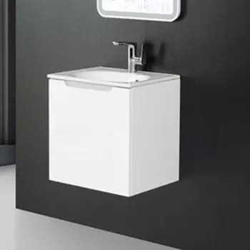 Тумба с раковиной BelBagno Etna 60 Bianco Lucido (ETNA-600-1C-SO-BL-P, BB1923-600)