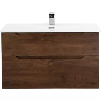 Тумба с раковиной BelBagno Etna-H60 100 Rovere Moro (ETNA-H60-1000-2C-SO-RW-P, BB1000ETL)