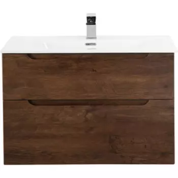 Тумба с раковиной BelBagno Etna-H60 90 Rovere Moro (ETNA-H60-900-2C-SO-RW-P, BB900ETL)