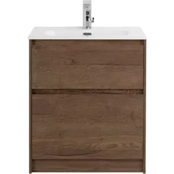 Тумба с раковиной BelBagno Kraft-39 70х39 Rovere Tabacco (KRAFT39-700/390-2C-PIA-RT, BB700/390ETL)