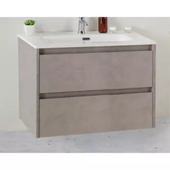 Тумба с раковиной BelBagno Kraft-39 80 Cemento Grigio (KRAFT 39-800/390-2C-SO-CG, BB800/390ETL)