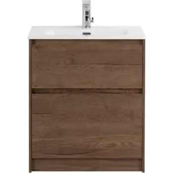 Тумба с раковиной BelBagno Kraft 60х46 Rovere Tabacco (KRAFT-600-2C-PIA-RT, BB600ETL)