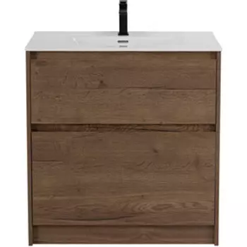 Тумба с раковиной BelBagno Kraft 80х46 Rovere Tabacco (KRAFT-800-2C-PIA-RT, BB800ETL)