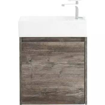 Тумба с раковиной BelBagno Kraft Mini 50 левая, Pino Pasadena (KRAFT MINI-500/260-1A-SO-PP-L, 7045-KL)