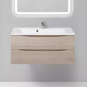 Тумба с раковиной BelBagno Marino 100 rovere grigio (MARINO-1000-2C-SO-RG-P, BB1000/445-LV-MR-PR)