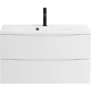 Тумба с раковиной BelBagno Marino 110х45 Bianco Opaco (MARINO-1100-2C-SO-BO-P, BB1100/450-LV-MR-PR)