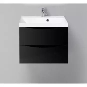 Тумба с раковиной BelBagno Marino 60 nero lucido (MARINO-600-2C-SO-NL-P, BB600/450-LV-MR-AST)