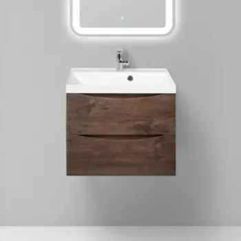 Тумба с раковиной BelBagno Marino 60 rovere moro (MARINO-600-2C-SO-RW-P, BB600/450-LV-MR-AST)