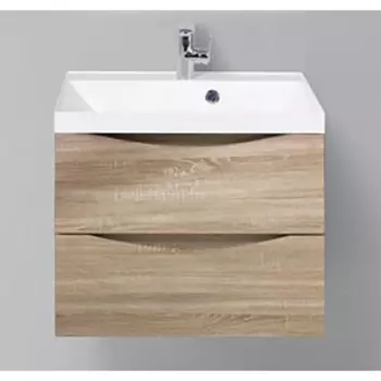 Тумба с раковиной BelBagno Marino 60 Rovere Bianco (MARINO-600-2C-SO-WO-P, BB600/450-LV-MR-AST)