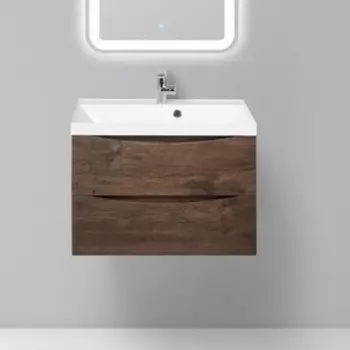 Тумба с раковиной BelBagno Marino 70 rovere moro (MARINO-700-2C-SO-RW-P, BB700/450-LV-MR-AST)