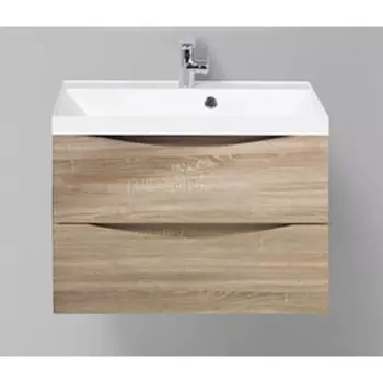 Тумба с раковиной BelBagno Marino 70 Rovere Bianco (MARINO-700-2C-SO-WO-P, BB700/450-LV-MR-AST)