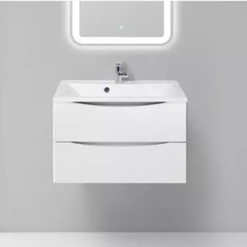Тумба с раковиной BelBagno Marino 75 bianco opaco (MARINO-750-2C-SO-BO-P, BB750/450-LV-MR-PR)