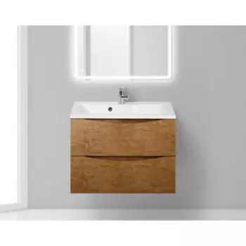 Тумба с раковиной BelBagno Marino 75 rovere nature (MARINO-750-2C-SO-RN-P, BB750/450-LV-MR-PR)