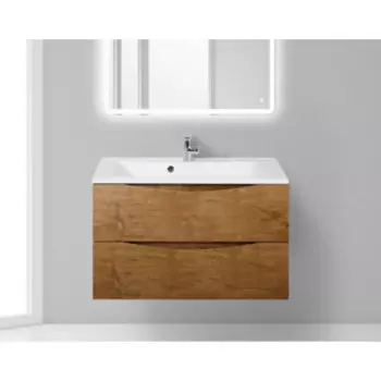 Тумба с раковиной BelBagno Marino 90 rovere nature (MARINO-900-2C-SO-RN-P, BB900/450-LV-MR-PR)