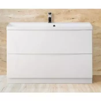 Тумба с раковиной BelBagno Marino 90x45 Bianco lucido (MARINO-900-2C-PIA-BL-P, BB900/450-LV-MR-PR)