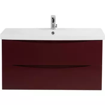 Тумба с раковиной BelBagno Marino-Cer 100 Bordo Lucido (MARINO-CER-1000-2C-SO-BRDL-P, BB-0324-100-LVB)