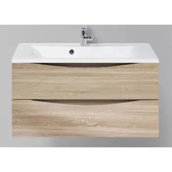 Тумба с раковиной BelBagno Marino-Cer 100 Rovere Bianco (MARINO-CER-1000-2C-SO-WO-P, BB-0324-100-LVB)