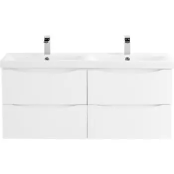 Тумба с раковиной BelBagno Marino-Cer 120х44 Bianco Lucido (MARINO-CER-1200-4C-SO-2-BL-P, BB-0325-120-2-LVB)