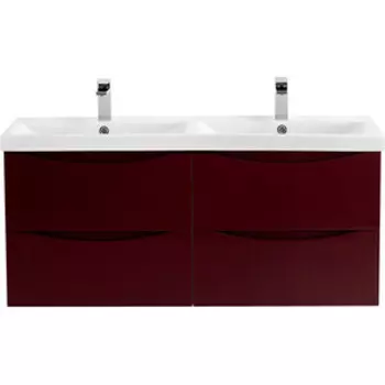 Тумба с раковиной BelBagno Marino-Cer 120х44 Bordo Lucido (MARINO-CER-1200-4C-SO-2-BRDL-P, BB-0325-120-2-LVB)