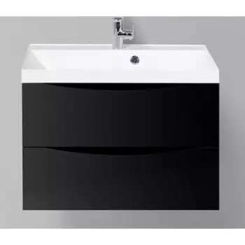 Тумба с раковиной BelBagno Marino-Cer 70 Nero Lucido (MARINO-CER-700-2C-SO-NL-P, BB-0321-70-LVB)