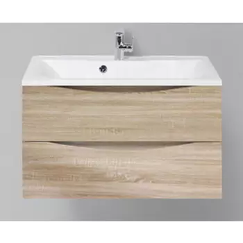 Тумба с раковиной BelBagno Marino-Cer 70 Rovere Bianco (MARINO-CER-700-2C-SO-WO-P, BB-0321-70-LVB)